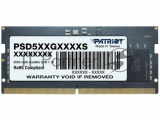 Оперативная память Patriot, DDR5, 8GB (1x8 GB), 4800 MHz, CL40, SO-DIMM 0