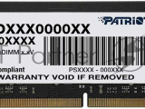 Оперативная память Patriot Signature, DDR4, 16GB (1x16 GB), 2400 MHz, CL17, SO-DIMM 2