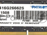 Оперативная память Patriot Signature, DDR4, 16GB (1x16 GB), 2666 MHz, CL19, SO-DIMM 6
