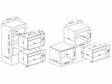 Печь свч встраиваемая SMEG SF4102MN 1
