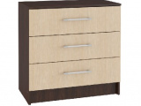 Комод МЕБЕЛЬ-КОМПЛЕКС Комод на 3 ящика К-3/16 Венге Цаво/Дуб Млечный (2 пак) 0