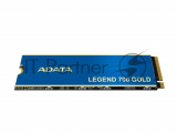 Накопитель SSD ADATA LEGEND 700 GOLD, 2Tb, PCIe 3.0 x4, M.2 2280, NVMe, R/W 2000/1600, с радиатором 0