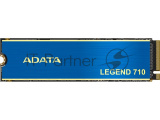 Накопитель SSD ADATA LEGEND 710, 256Gb, PCIe 3.0 x4, M.2 2280, NVMe, R/W 2100/1000, с радиатором 1