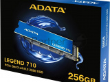 Накопитель SSD ADATA LEGEND 710, 256Gb, PCIe 3.0 x4, M.2 2280, NVMe, R/W 2100/1000, с радиатором 11