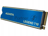 Накопитель SSD ADATA LEGEND 710, 512Gb, PCIe 3.0 x4, M.2 2280, NVMe, R/W 2400/1600, с радиатором 11
