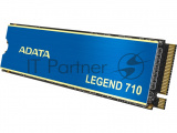 Накопитель SSD ADATA LEGEND 710, 512Gb, PCIe 3.0 x4, M.2 2280, NVMe, R/W 2400/1600, с радиатором 19