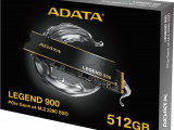 Накопитель SSD ADATA LEGEND 900, 512Gb, PCIe 4.0 x4, M.2 2280, NVMe, R/W 6200/2300, с радиатором 1