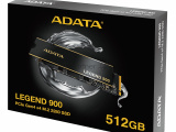 Накопитель SSD ADATA LEGEND 900, 512Gb, PCIe 4.0 x4, M.2 2280, NVMe, R/W 6200/2300, с радиатором 26
