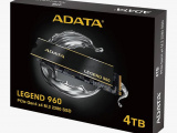Накопитель SSD ADATA LEGEND 960, 4Tb, PCIe 4.0 x4, M.2 2280, NVMe, R/W 7400/6800, с радиатором 19
