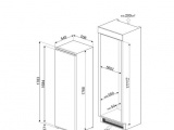 Холодильник встраиваемый Smeg S8L174D3E 0