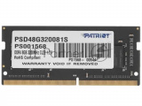 Оперативная память Patriot Signature, DDR4, 8GB (1x8 GB), 3200 MHz, CL22, SO-DIMM 9