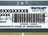 Оперативная память Patriot Signature, DDR5, 16GB (1x16 GB), 5600 MHz, CL46, SO-DIMM 2