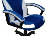 Компьютерное кресло OFFICE-LAB Кресло КР08 центр TW синий./эко кожа синий/кант эко кожа белый (700) 0