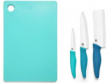 Нож Xiaomi Huohou Fire Ceramic Knife Cutting board набор 4пр. 0