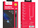 Кабель hoco U76 Fresh magnetic USB 2.0 - Lightning 1.2м, 2.4 A Чёрный 2