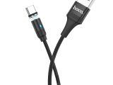 Кабель hoco U76 Fresh magnetic USB 2.0 - Lightning 1.2м, 2.4 A Чёрный 1