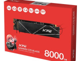 Накопитель SSD ADATA XPG GAMMIX BLADE S70, 8Tb, PCIe 4.0 x4, M.2 2280, NVMe, R/W 7300/6300 0