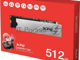 Накопитель SSD ADATA XPG GAMMIX S60, 512Gb, PCIe 4.0 x4, M.2 2280, NVMe, R/W 4700/1700, с радиатором 4