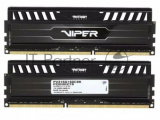 Оперативная память Patriot Viper 3, DDR3, 16GB (2x8 GB), 1600 MHz, CL9, DIMM, радиатор, черный 3