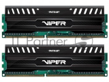 Оперативная память Patriot Viper 3, DDR3, 16GB (2x8 GB), 1600 MHz, CL9, DIMM, радиатор, черный 9