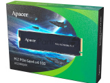 Накопитель SSD Apacer AS2280Q4X, 4TB, PCIe 4.0 x4, M.2 2280, NVMe 1.4, R/W 5000/4400, с радиатором 3