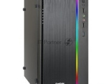 Корпус Minitower ExeGate mEVO-9301 Black-RGB light, ATX, <500NPX>, 2*USB+1*USB3.0, HD Audio 0