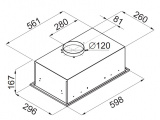 Вытяжка Maunfeld CROSBY SINGL 60 INOX Gl 2