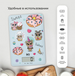 Весы кухонные BQ KS1001 Owls