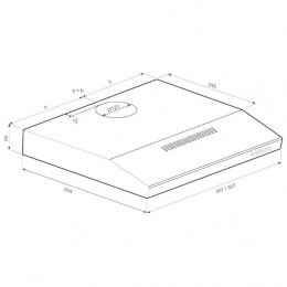 Вытяжка Krona Jessica slim 500 белый push button