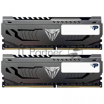 Оперативная память Patriot Viper Steel, DDR4, 16GB (2x8 GB), 3600 MHz, CL17, DIMM, радиатор, чёрный