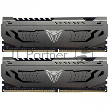 Оперативная память Patriot Viper Steel, DDR4, 16GB (2x8 GB), 3600 MHz, CL18, DIMM, радиатор, чёрный