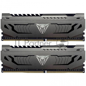Оперативная память Patriot Viper Steel, DDR4, 16GB (2x8 GB), 3733 MHz, CL17, DIMM, радиатор, чёрный