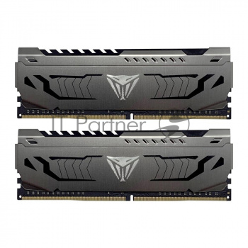 Оперативная память Patriot Viper Steel, DDR4, 64GB (2x32GB), 3600MHz, CL18, DIMM, радиатор, черный