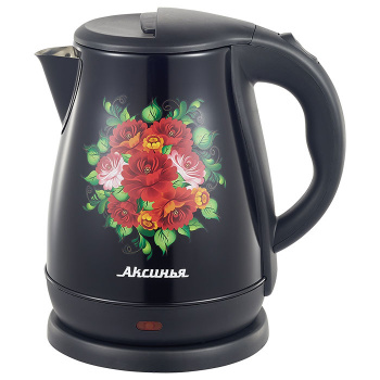Чайник электрический АКСИНЬЯ КС-1051 черный нерж