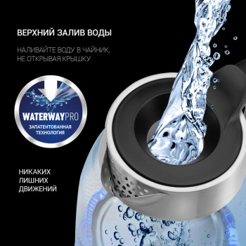 Чайник электрический Polaris PWK 1817CGL нерж/черный