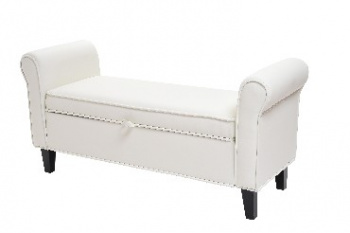 Банкетка VENTAL Морган белый (кож зам)