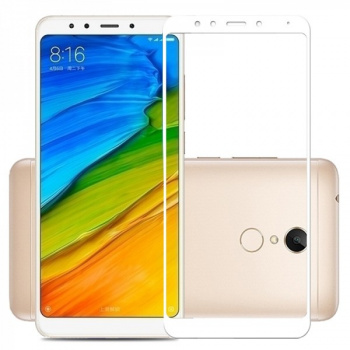 Защитное стекло - для Xiaomi Redmi 5 3D Premium Белый