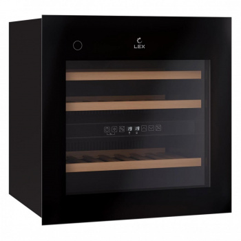 Винный шкаф встраиваемый LEX LWD6036BL dual zone PP