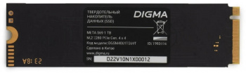 Накопитель SSD Digma Meta S69, 1ТБ, PCIe 4.0 x4, M.2 2280, NVMe, R/W 5200/4700