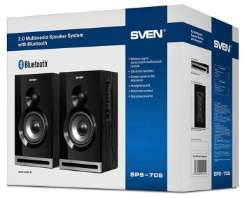 IT Акс. акустика 2.0 Sven SPS-705 40Вт.  Чёрный