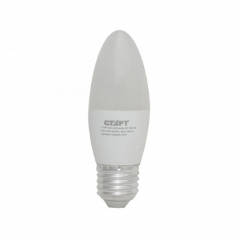 Лампа светодиодная Старт ECO Candle E27 7W 6500K