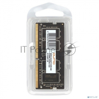Оперативная память QUMO, DDR4, 8GB (1x8GB), 2666MHz, CL19, SO-DIMM