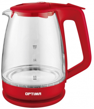 Чайник электрический Optima EK-1718G Красный