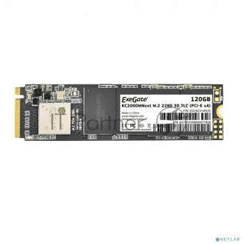 Накопитель SSD ExeGate Next KC2000TP120, 120Gb, M.2 2280, PCIe 3.0 x4, NVMe, R/W 1100/550