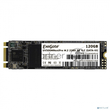 Накопитель SSD ExeGate NextPro UV500TS120, 120Gb, M.2, SATA 3, R/W 558/497