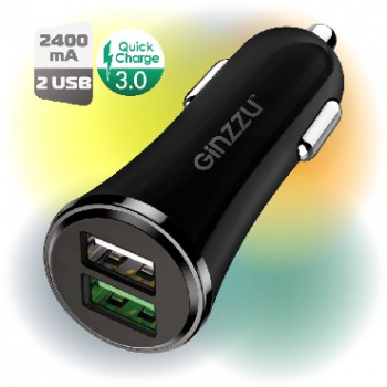Зарядное устройство от прикуривателя 12-24в GINZZU GINZZU GA-4502UB