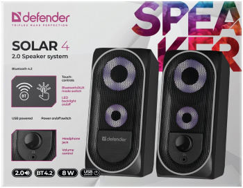 IT Акс. акустика 2.0 Defender Solar 4 8Вт.
