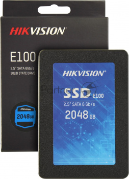 Накопитель SSD Hikvision HS-SSD-E100/2048G Hiksemi, 2Tb, 2.5", SATA III, SATA, R/W 560/520