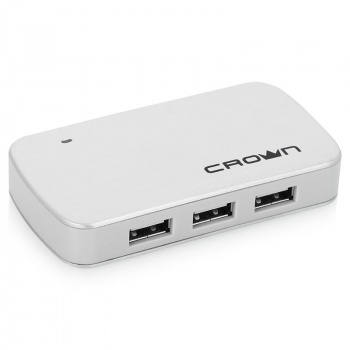USB Хаб Crown CMH-B 23 (silver) USB 2.0