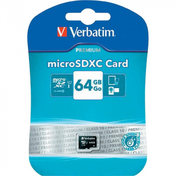 Карта памяти Verbatim micro SDXC 64 Gb Class 10